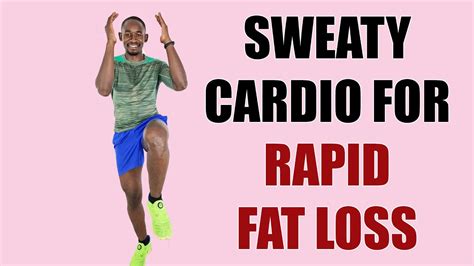 Sweaty Cardio Workout For Rapid Weight Lossrunning In Place Calories Youtube