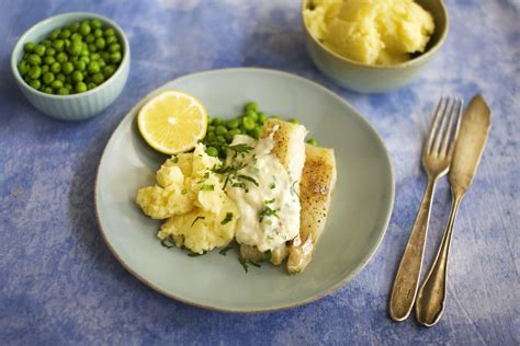 Baked Cod With Mashed Potatoes And White Parsley Sauce Hello Chef