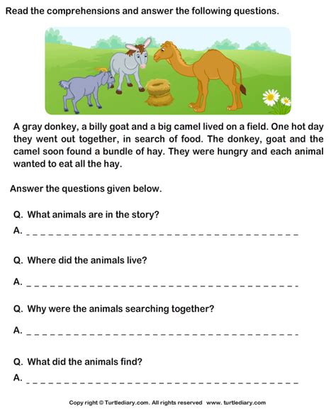 Class 2 english practice paper for final exam. Grade 2 English Worksheets Comprehension
