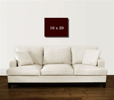 A tarpaulin is a two dimensional product (length x width). How Big is a 16 x 20 Painting