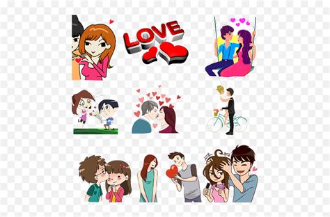 Download Couple Love Romance Sticker Wastickerapps Lovely Romantic