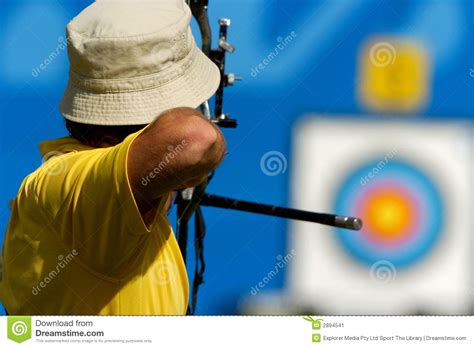 Target Aims 01 Stock Image Image Of Elbow Action Competitor 2894541