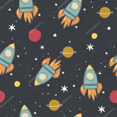 Hand Drawn Space Background — Stock Vector © Webmuza 173499044
