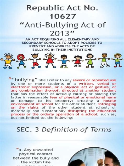 Anti Bullying Act 2013 Do No 40 S 2012 Pdf