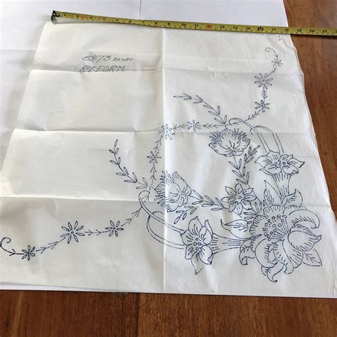 Large Reform Vintage Iron On Embroidery Transfer 5273 Embroidery