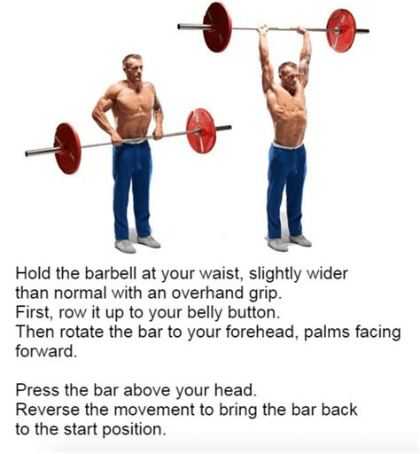 Total Body Workout Plan Using Only A Barbell 15 The Best Barbell