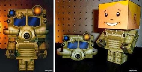 Fallout Fallout Paper Toy In Cubeecraft Style By Randyfivesix