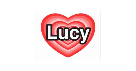 I Love Lucy I Love You Lucy Heart Postcard