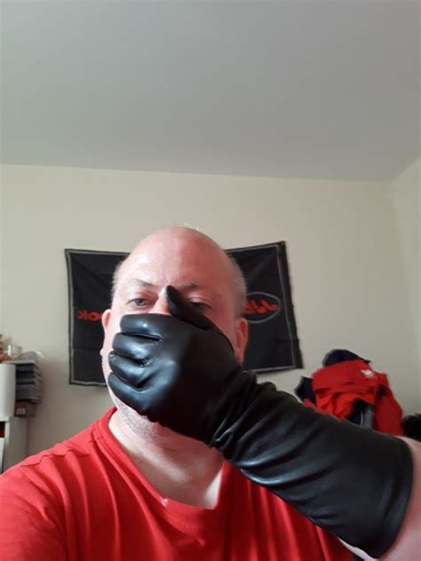 Sexy Leather Gloves Handjob Xhamster