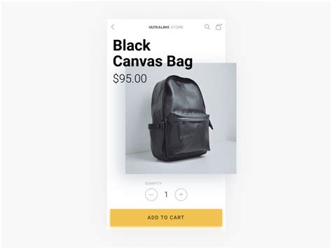Minimal Product Page By Arda Arican On Dribbble