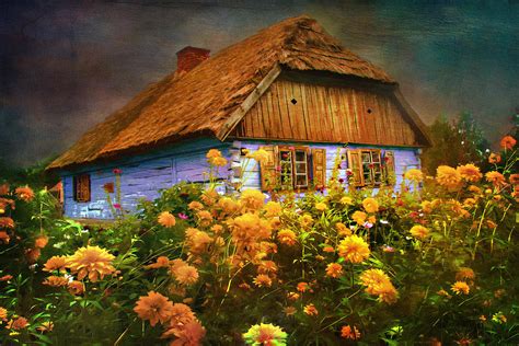 Old House Painting By Andrzej Szczerski Fine Art America