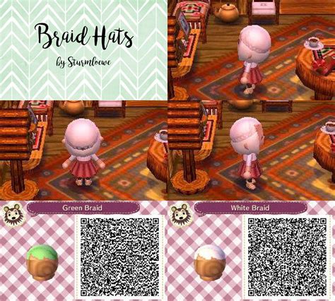 Animal crossing new horizons takes creativity to the next level allowing the player to fully customize their island, home, and even their character. animal crossing new leaf qr code cute braided hair braid ...