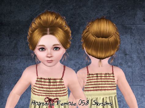 The Sims Resource Skysims Hair Toddler 058