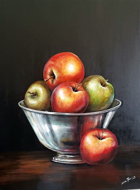 How To Paint Realistic Apples Still Life Fruit Painting Still Life