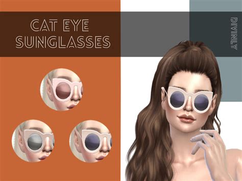 The Sims Resource Divinly Cat Eye Sunglasses Mesh Needed