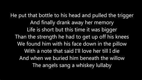 Whiskey Lullaby Braid Paisley And Alison Krauss Lyrics Youtube