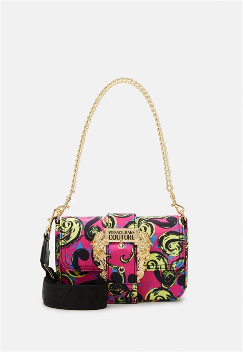 versace jeans couture range f couture sketch bags across body bag hotpink multicolor pink