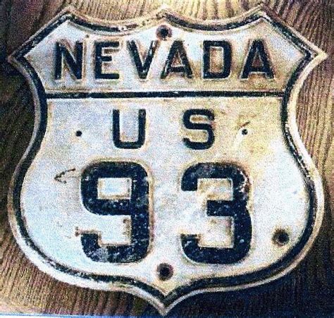 Nevada U S Highway 93 Aaroads Shield Gallery