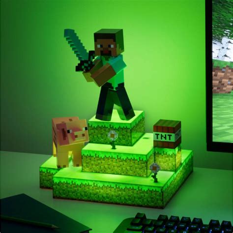 Minecraft Diorama Light Steve Φωτιστικό Merchandise The Game Rules