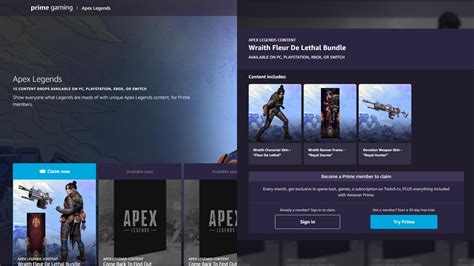 Apex Legends Releases Wraith Fleur De Lethal Bundle For Amazon Prime