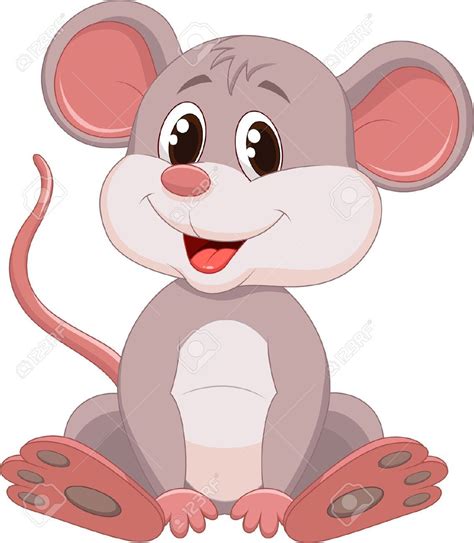 Nette Maus Cartoon Ratón Bonito Imagenes Infantiles De Animales