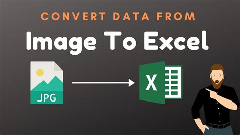 Learn How To Convert Any Image Data To Excel MS Excel New Feature