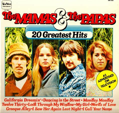 The Mamas And The Papas 20 Greatest Hits Vinyl Lp Compilation Discogs