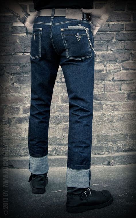Rumble59 Jeans Male Slim Fit Denim Rockabilly Denim 50s Style