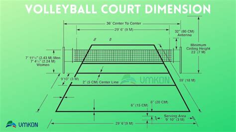 Official Volleyball Court Layout