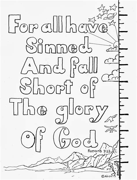 We've added two new valentine's day coloring sheets with a similar theme. Coloring Pages for Kids by Mr. Adron: Romans 3:23, For All ...