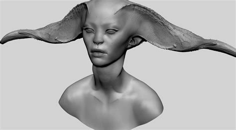 fantasy female head v10 3d model cgtrader