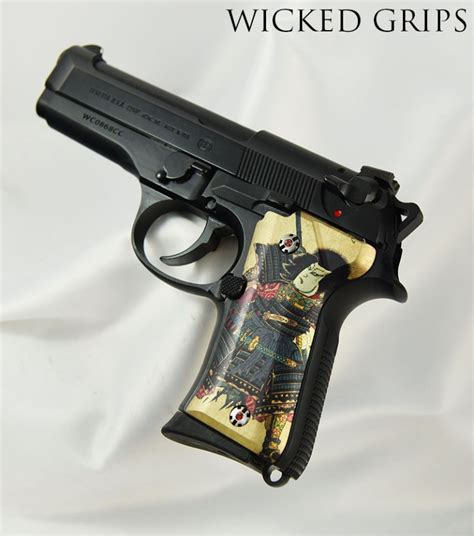 Beretta 92 Compact Pistol Grips Samurai Wicked Grips Custom Handgun