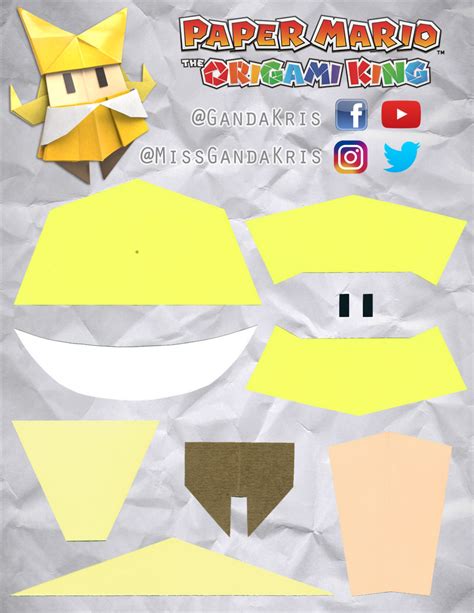 Make All The Characters From Paper Mario The Origami King With Free