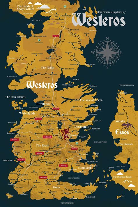Map Game Of Throne