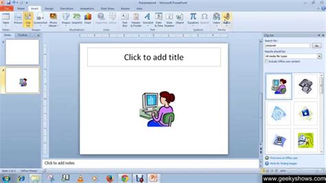 How Do I Insert Clipart In Powerpoint