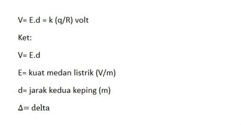 Rumus Listrik Statis Dari Gaya Coulomb Hingga Energi Potensial Listrik