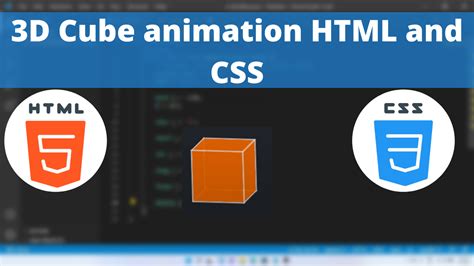 3d Cube Animation Html And Css Tutorial For Beginners Salow Studios