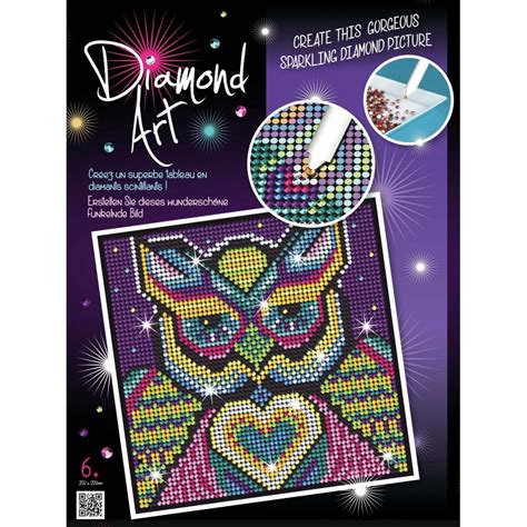 Sequin Art Owl Diamond Art Kit Craft And Hobbies From Crafty Arts Uk