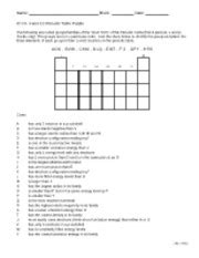Having repeated cycles examples of periodic properties: Worksheet~Periodic Table Tour and Trends 2012-2013 - IC Ch ...