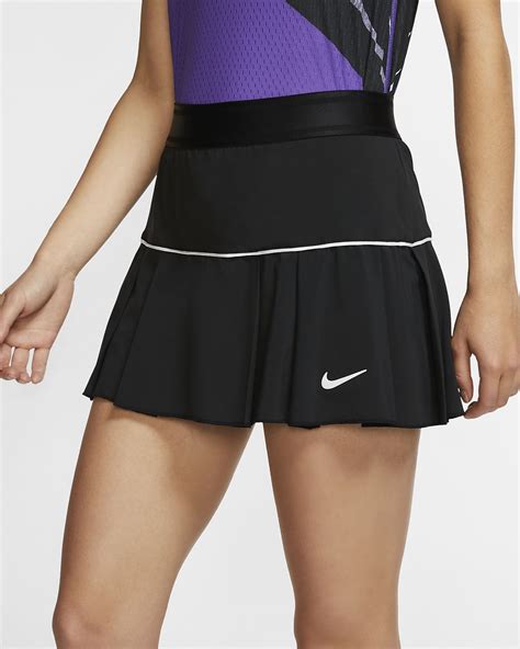 Tennis Skirt Fila Windowpane Pleated Back Womens Tennis Skirt White
