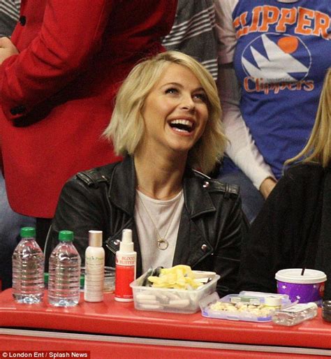 Julianne Hough On The Courtside At La Clippers Vs Denver Nuggets Game