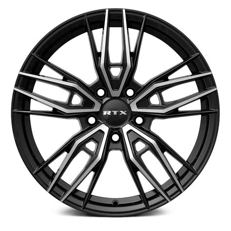 Rtx Scepter Wheels Gloss Black With Machined Face Rims