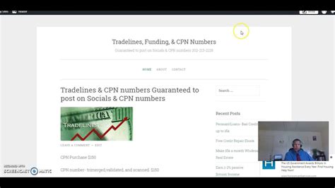 Cpn Number For Credit With Seasoned Tradelines Tri Merged 202 213 2218