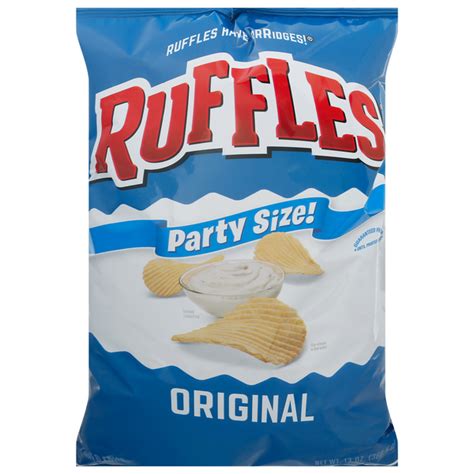 Save On Ruffles Potato Chips Original Party Size Order Online Delivery