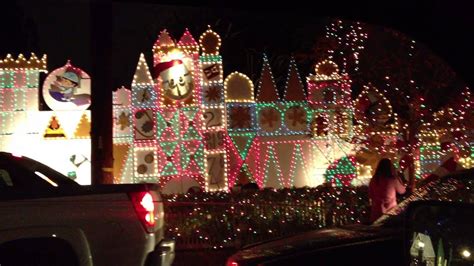 Amazing Disney Its A Small World Christmas Lights Youtube