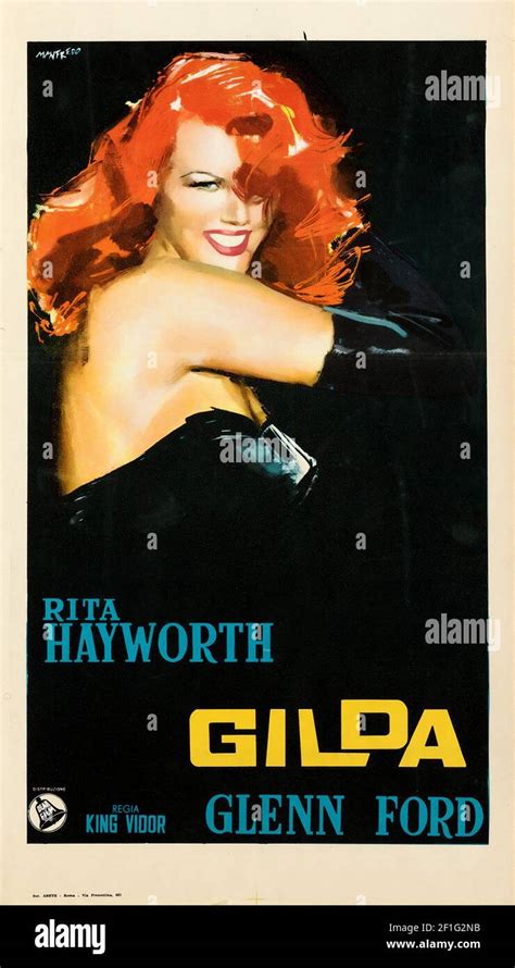 Rita Hayworth Glenn Ford Gilda Vintage Movie Poster Classic Style