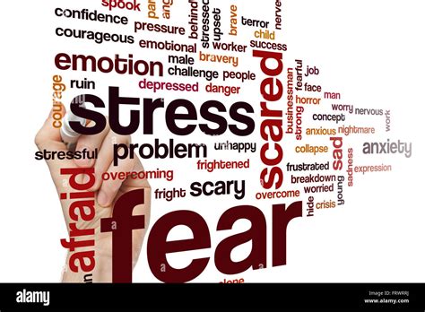 Fear Word Cloud Concept Afraid Hi Res Stock Photography And Images Alamy