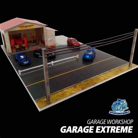 Houses Garages Workshops Scale Diorama Kits For Hot Wheels