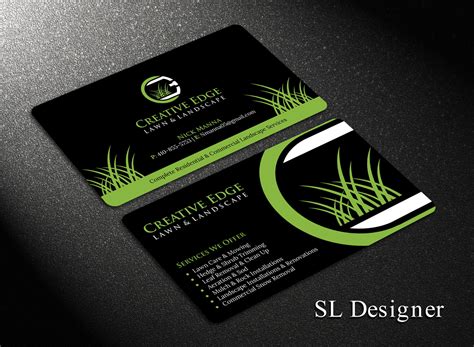 Bold Serious Landscape Business Card Design For A Company By Sl