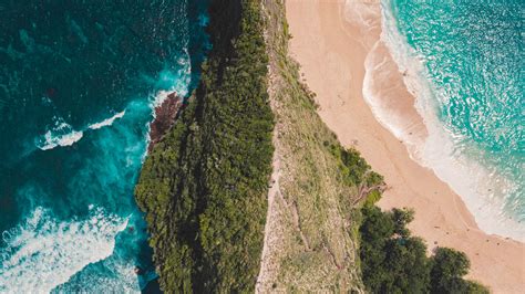 Download Wallpaper Ocean Island Aerial Surf By Annanelson Ocean